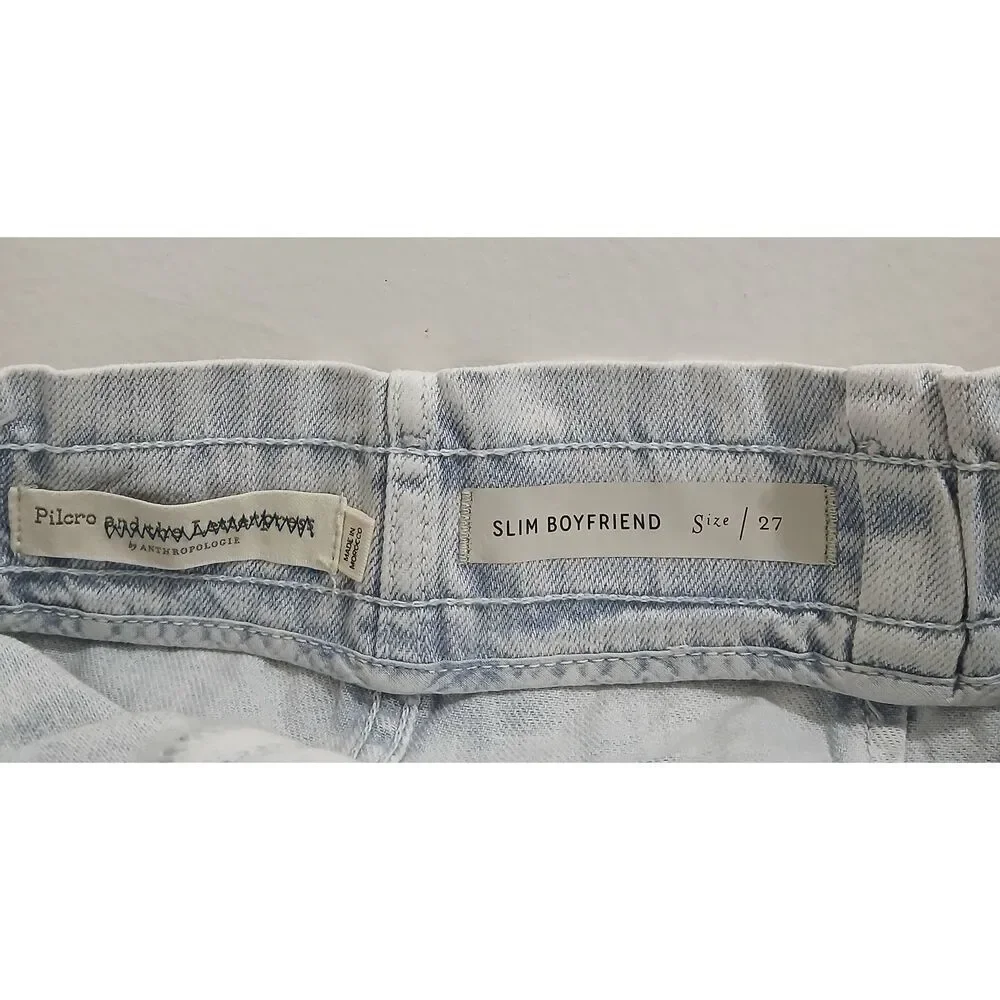 Pilcro anthropologie womens size 27 hi waist paperbag boyfriend denim shorts